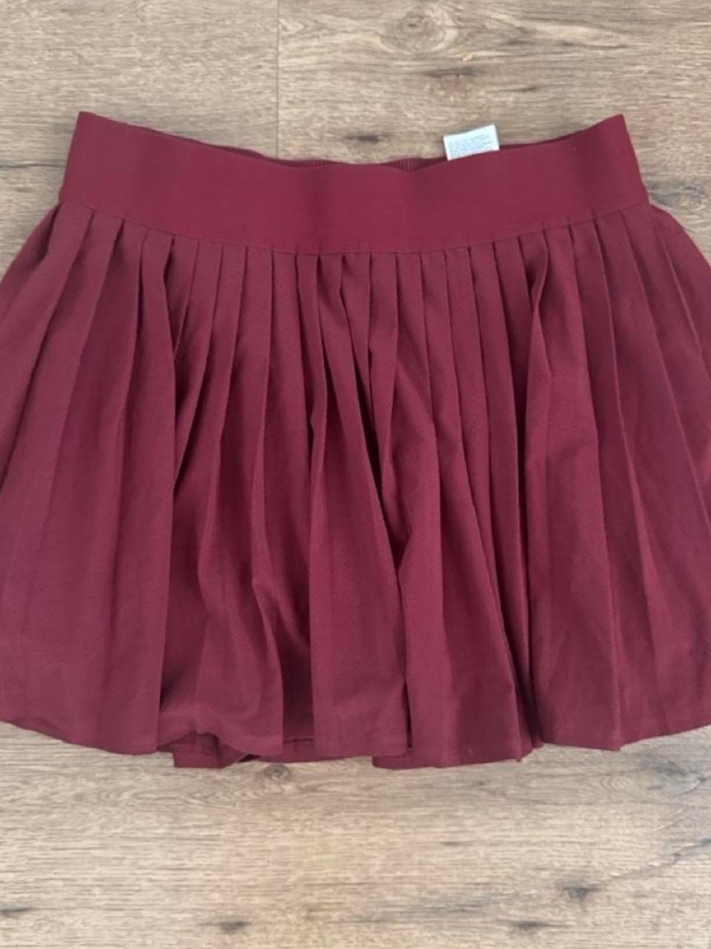 Athleta Pleated Circle Skirt in Burgundy